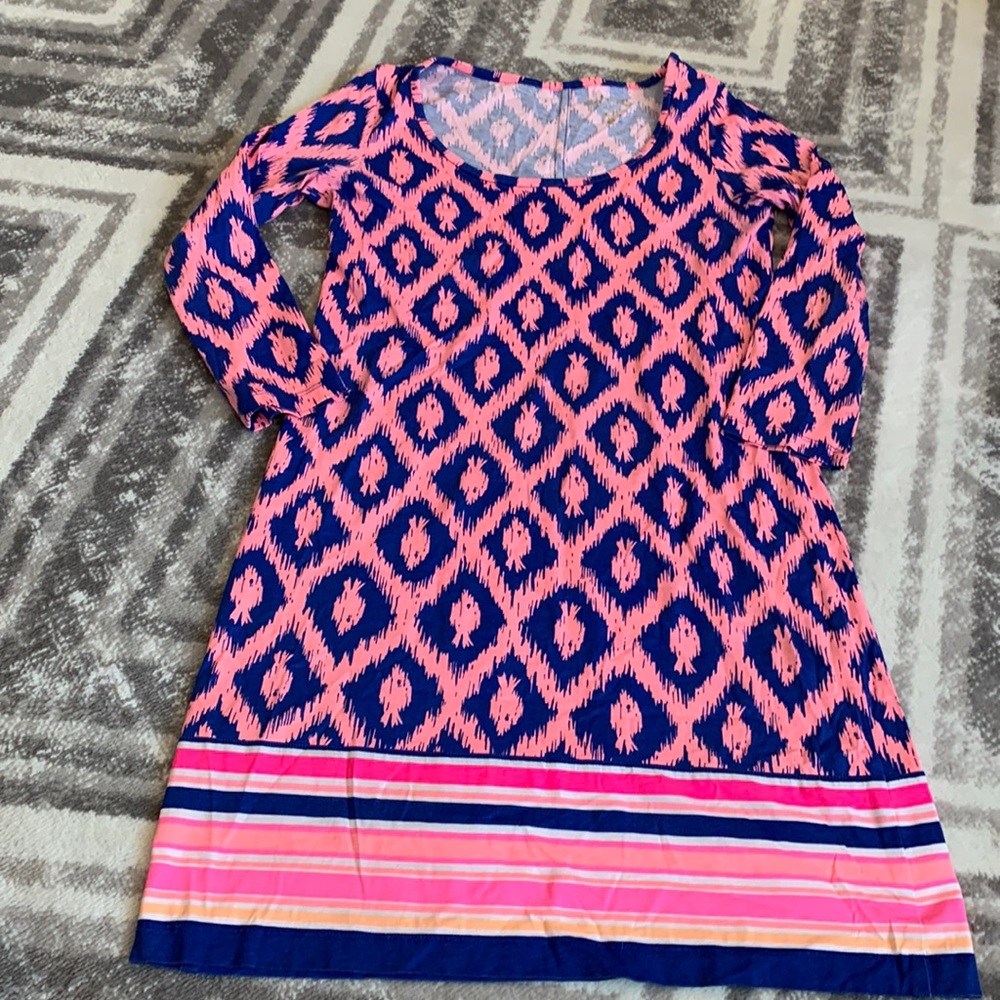 Lilly Pulitzer Beacon Dress Little Fish Engineered Print S rock bottom price